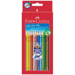 FABER-CASTELL Dreikant Buntstifte Colour GRIP 12er Etui