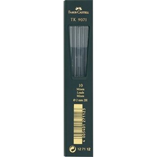 FABER-CASTELL TK-Minen 9071 tiefschwarz Härtegrad: 2H 10 Minen