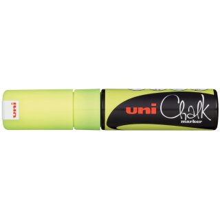 uni-ball Kreidemarker Chalk PWE 8K neon gelb Keilspitze wasserfest