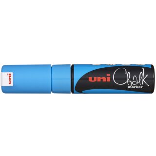 uni-ball Kreidemarker Chalk PWE 8K hellblau Keilspitze