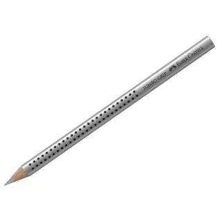 FABER-CASTELL Dreikant Buntstift Jumbo GRIP silber