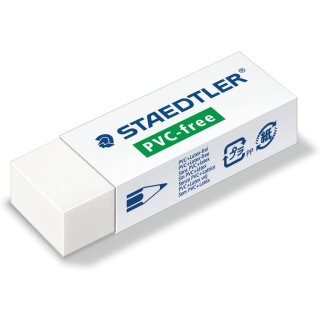 STAEDTLER Radierer B20 PVC frei weiß
