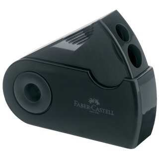 FABER-CASTELL Doppelspitzdose SLEEVE schwarz