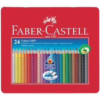 FABER-CASTELL Dreikant Buntstifte Colour GRIP 24er Etui