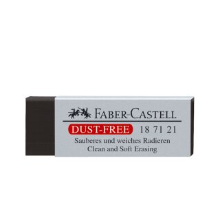 FABER-CASTELL Kunststoff Radierer DUST FREE schwarz