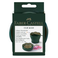 FABER-CASTELL Wasserbecher CLIC & GO dunkelgrün