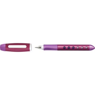 FABER-CASTELL Schul Füllhalter Scribolino für Rechtshänder brombeer