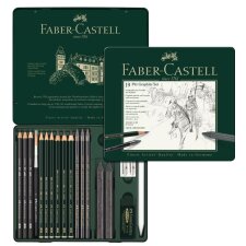FABER-CASTELL PITT GRAPHITE Set medium 19-teiliges Etui