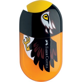 FABER-CASTELL Doppelspitzdose "Adler" orange/schwarz