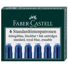 FABER-CASTELL Tintenpatronen Standard königsblau (6...