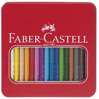 FABER-CASTELL Dreikant Buntstifte Jumbo GRIP 16er Etui