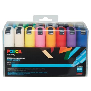 POSCA Pigmentmarker PC-8K 16er Etui sortiert