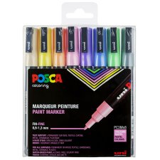 POSCA Pigmentmarker POSCA PC-3M 8er Box Pastell
