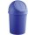 helit Abfalleimer mit Push Einwurfklappe 6 Liter blau