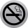 helit Piktogramm "Rauchen verboten" Durchmesser: 115 mm silber