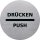 helit Piktogramm "DRÜCKEN/PUSH" Durchmesser: 115 mm silber