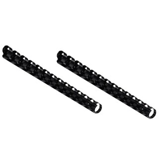 GBC Plastikbinderücken DIN A5 14-Ringe 12 mm schwarz 100 Stück