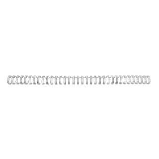GBC Drahtbinderücken WireBind A4 34-Ringe 11 mm silber 100 Stück