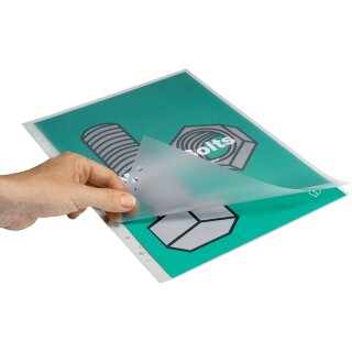 GBC Laminierfolientasche DIN A4 Abheftlochung 150 mic 100 Stück