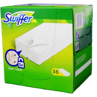 Swiffer Trocken Bodenwischtücher Nachfüllpackung 36 Tücher
