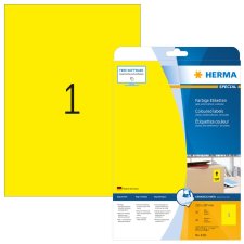 HERMA Universal Etiketten SPECIAL 210 x 297 mm gelb 20...
