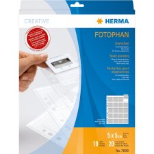 HERMA Diahüllen für Kleinbilddias 5 x 5 cm klar...