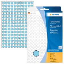 HERMA Markierungspunkte Durchmesser: 8 mm blau 5.632...