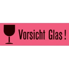 HERMA Hinweisetiketten "Vorsicht Glas" 39 x 118...