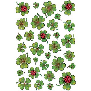 HERMA Sticker DECOR "Kleeblätter" 3 Blatt à 31 Sticker