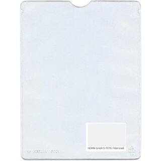 HERMA Ausweishülle PP 1-fach 0,14 mm Format: 95 x 135 mm (1 Hülle)