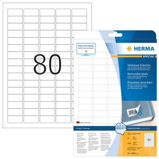 HERMA Universal Etiketten SPECIAL 35,6 x 16,9 mm weiß 2.000 Etiketten