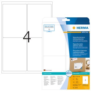 HERMA Universal Etiketten SPECIAL 99,1 x 139 mm weiß 100 Etiketten
