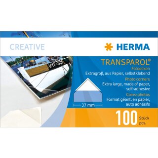 HERMA Transparol Foto Ecken extra groß 2er Streifen 100 Stück