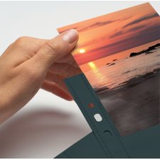 HERMA Fotophan Sichthüllen DIN A4 für Fotos 9 x 13 cm quer glänzend (10 Hüllen)