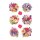 HERMA Sticker DECOR "Blumenschmuck" 3 Blatt à 8 Sticker