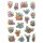 HERMA Sticker DECOR "Blumen im Körbchen" 3 Blatt à 19 Sticker