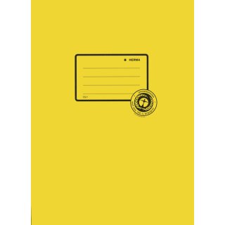 HERMA Heftschoner Recycling DIN A4 aus Papier gelb