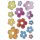 HERMA Sticker DECOR "Blumen Silberprägung" 2 Blatt à 13 Sticker