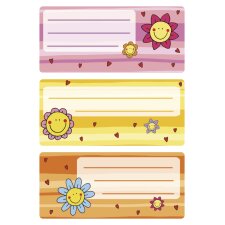 HERMA Buchetiketten "Blumengesichter" 76 x 35...