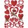 HERMA Sticker DECOR "Herzen & Rosen" 3 Blatt à 22 Sticker