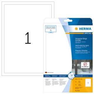 HERMA Folien Etiketten SPECIAL 190 x 275 mm weiß 25 Etiketten