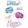 HERMA Sticker DECOR "Happy Birthday" 3 Blatt à 6 Sticker