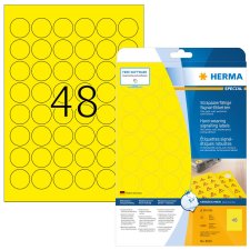 HERMA Signal Etiketten SPECIAL Durchmesser: 30 mm gelb...
