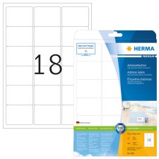 HERMA Universal Etiketten PREMIUM 63,5 x 46,6 mm...