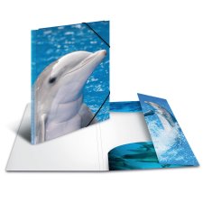 HERMA Eckspannermappe "Delfine" aus PP DIN A4