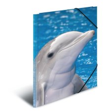 HERMA Eckspannermappe "Delfine" aus PP DIN A3