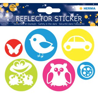 HERMA Reflektorsticker "Kreise" 1 Blatt à 6 Sticker