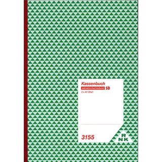 RNK Verlag Kassenbuch DIN A4 mit Umsatzsteuererfassung SD 2 x 40 Blatt