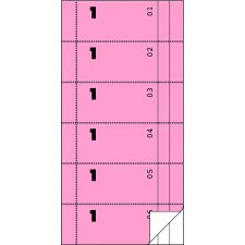 AVERY Zweckform Formularbuch "Bonbuch" 105 x 198 mm rosa 2 x 50 Blatt
