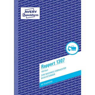 AVERY Zweckform Formularbuch "Rapport" DIN A5 100 Blatt